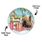 10 Memorial Christmas Ornament Bundle Canva Template, Round Christmas in Heaven, Memorial Ornaments Template, Funeral & Celebration - Editable Memorial Canva Template