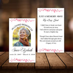 In Loving Memory Funeral Card Canva Editable Template, In Loving Memory Template, Memorial Prayer Card - Editable Memorial Canva Template
