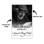 In Loving Memory Funeral Card Canva Editable Template, In Loving Memory Template, Memorial Prayer Card, Digital Download - Editable Memorial Canva Template