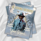 06 Grey In Loving Memory Canva Editable Templates, Memorial Canva Template, In Loving Memory Templates, Funeral & Celebration of Life - Editable Memorial Canva Template