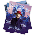 06 Blue In Loving Memory Canva Editable Templates, Memorial Canva Template, In Loving Memory Templates, Funeral & Celebration of Life - Editable Memorial Canva Template