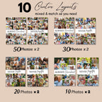 Funeral Photo Collage Canva Editable Template, In Loving Memory Collage, Memorial Photo Collage Template, Celebration Of Life - Editable Memorial Canva Template