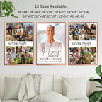 Funeral Photo Collage Canva Editable Template, In Loving Memory Collage, Memorial Photo Collage Template, Celebration Of Life - Editable Memorial Canva Template