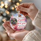 100 In Loving Memory Christmas Ornament Editable Template, Round Christmas in Heaven, Memorial Ornaments Template, Funeral & Celebration - Editable Memorial Canva Template