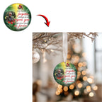 100 In Loving Memory Christmas Ornament Editable Template, Round Christmas in Heaven, Memorial Ornaments Template, Christmas Heaven Ornament - Editable Memorial Canva Template