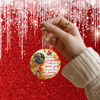 100+ In Loving Memory Christmas Ornament Editable Template, Round Christmas in Heaven, Memorial Ornaments Template, Funeral & Celebration - Editable Memorial Canva Template