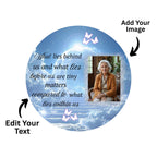 30 In Loving Memory Christmas Ornament Editable Template, Round Christmas in Heaven, Memorial Ornaments Template, Funeral & Celebration - Editable Memorial Canva Template