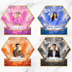 10 Hexagon Memorial Photo Board Canva Editable Templates, In Loving Memory Templates, Memorial Canva Template, Funeral & Celebration of Life - Editable Memorial Canva Template