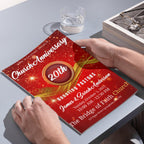 Red Church Anniversary Program Template, Editable Bifold 8.5x11” Design, Church Appreciation Program, Anniversary & Faith Celebration - Editable Memorial Canva Template