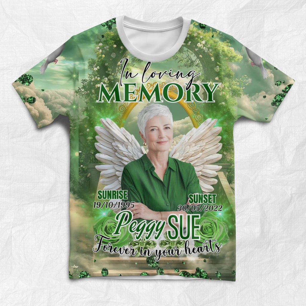 10 Rest In Heaven T Shirt Canva Editable Templates, In Loving Memory Templates, Memorial Canva Template, Funeral & Celebration of Life - Editable Memorial Canva Template
