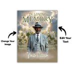 6 In Loving Memory Canva Editable Templates, Memorial Canva Template, Loving Memory Template, Funeral & Celebration of Life,Digital Download - Editable Memorial Canva Template