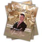 06 Beige In Loving Memory Canva Editable Templates, Memorial Canva Template, Loving Memory Template, Funeral & Celebration of Life - Editable Memorial Canva Template