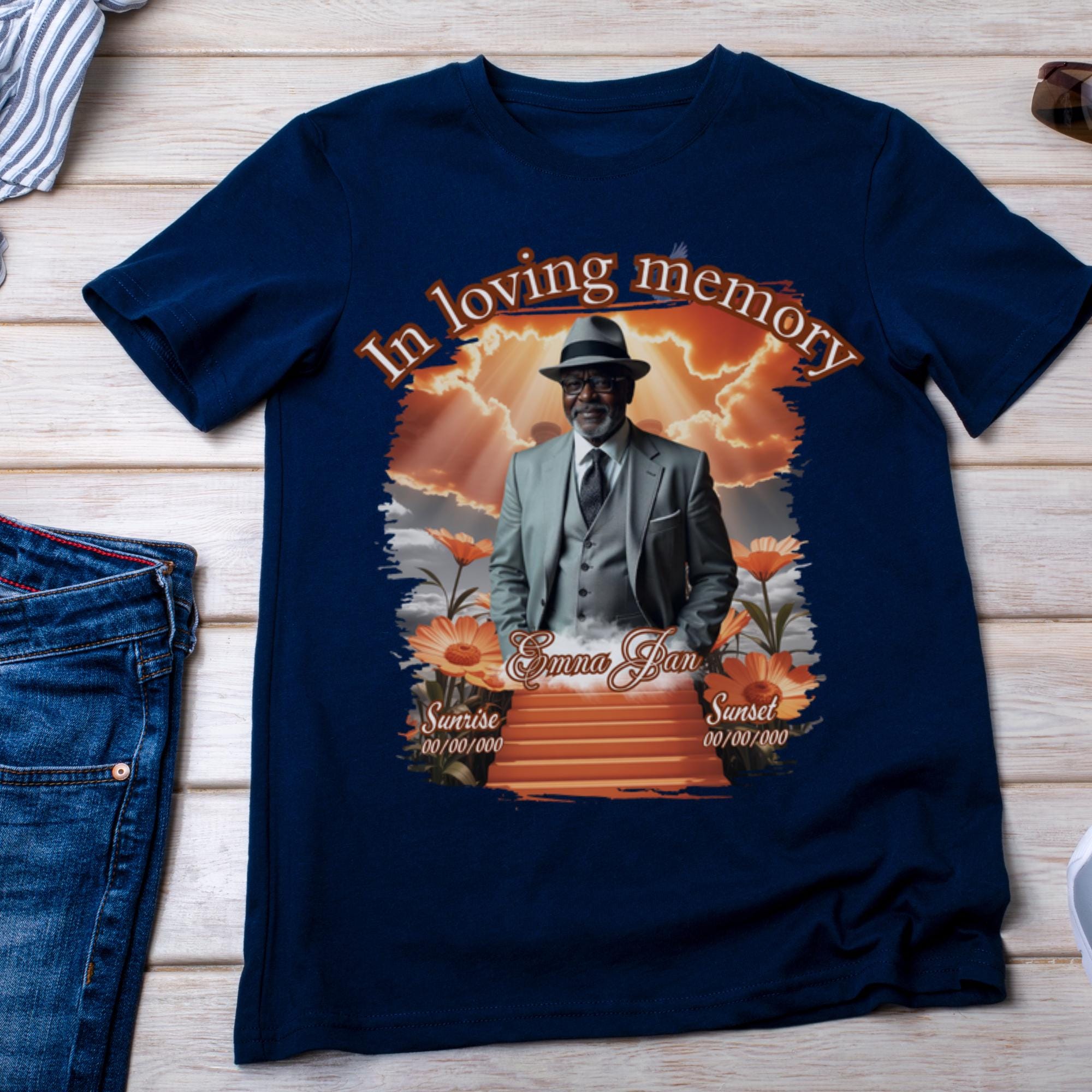 30 In Loving Memory T Shirt Canva Editable Templates, Forever In Our Heart Template, Memorial Canva Template, Funeral & Celebration of Life - Editable Memorial Canva Template
