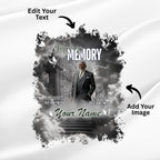 10 In Loving Memory Black T Shirt Canva Editable Templates, Memorial Editable Template, Rest In Peace Designs, Funeral & Celebration of Life - Editable Memorial Canva Template