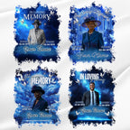 10 In Loving Memory Blue T Shirt Canva Editable Templates, Memorial Editable Template, Rest In Peace Designs, Funeral & Celebration of Life - Editable Memorial Canva Template