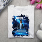 10 In Loving Memory Blue T Shirt Canva Editable Templates, Memorial Editable Template, Rest In Peace Designs, Funeral & Celebration of Life - Editable Memorial Canva Template