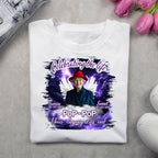 10 Purple Celebrating Of Life Canva Editable T Shirt Templates, In Loving Memory Template, Rest in Peace, Memorial Template,Digital Download - Editable Memorial Canva Template