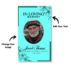 Funeral Prayer Card Canva Editable Template, In Loving Memory Template, Memorial Prayer Card, Printable Funeral Remembrance Card - Editable Memorial Canva Template