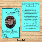 Funeral Prayer Card Canva Editable Template, In Loving Memory Template, Memorial Prayer Card, Printable Funeral Remembrance Card - Editable Memorial Canva Template