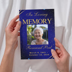 Funeral Prayer Card Canva Editable Template, In Loving Memory Template, Memorial Prayer Card, Printable Funeral Remembrance Card - Editable Memorial Canva Template