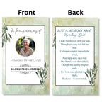 Funeral Prayer Card Canva Editable Template, In Loving Memory Template, Memorial Prayer Card, Printable Funeral Remembrance Card - Editable Memorial Canva Template