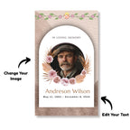 Funeral Prayer Card Canva Editable Template, In Loving Memory Template, Memorial Prayer Card, Printable Funeral Remembrance Card - Editable Memorial Canva Template