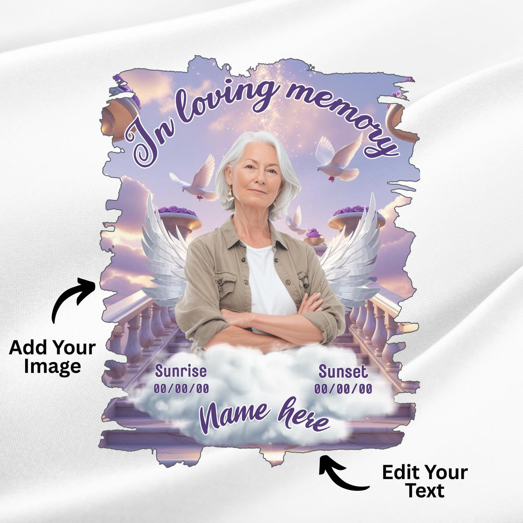 20 In Loving Memory T Shirt Canva Editable Templates, Memorial Editable Templates, Rest In Piece Shirt Design, Funeral & Celebration of Life - Editable Memorial Canva Template
