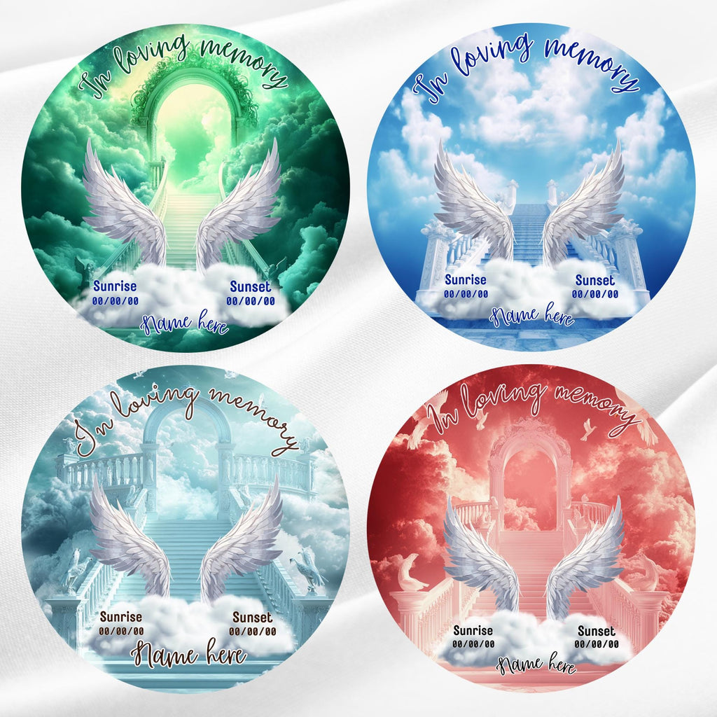 20 In Loving Memory Pin Button Canva Editable Templates Bundle, Memorial Pin Button Canva Template, Funeral Button Favors, Digital Download - Editable Memorial Canva Template