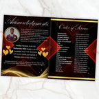 04 Pages Church Anniversary Program Template, Editable Bifold 8.5x11” Design, Church Appreciation Program, Anniversary & Faith Celebration - Editable Memorial Canva Template