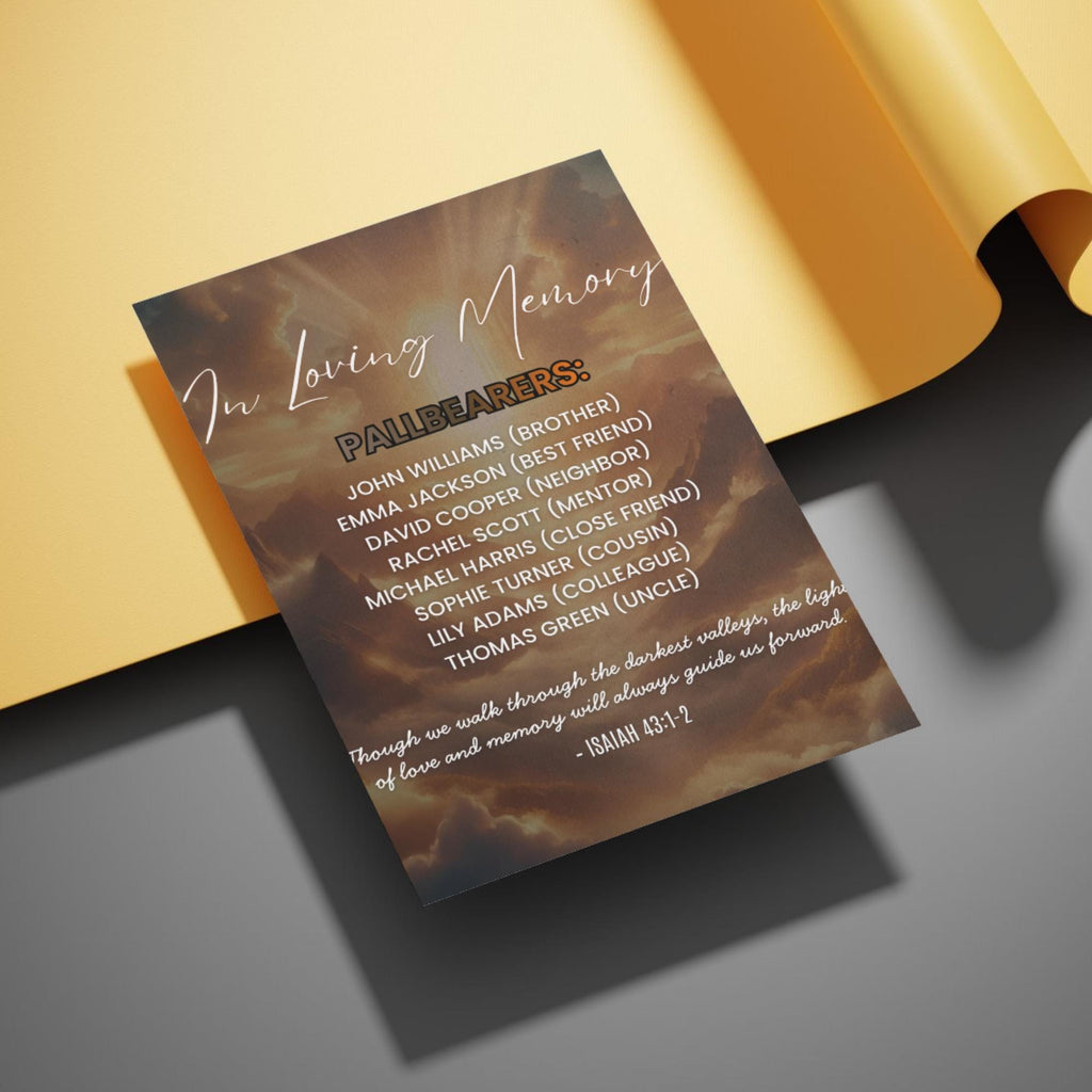 12 Page Memorial Essence Magazine Template, Celebration of Life Program & Keepsake, Obituary Celebration Of Life Program - Editable Memorial Canva Template