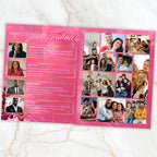 08 Pages Memorial Pink Funeral Program Template, Editable Bifold 8.5x11” Design, Obituary Celebration Of Life Program, Digital Download - Editable Memorial Canva Template