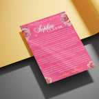 08 Pages Memorial Pink Funeral Program Template, Editable Bifold 8.5x11” Design, Obituary Celebration Of Life Program, Digital Download - Editable Memorial Canva Template