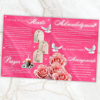 08 Pages Memorial Pink Funeral Program Template, Editable Bifold 8.5x11” Design, Obituary Celebration Of Life Program, Digital Download - Editable Memorial Canva Template