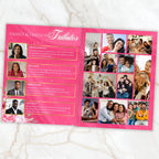 08 Pages Memorial Pink Funeral Program Template, Editable Bifold 8.5x11” Design, Obituary Celebration Of Life Program, Digital Download - Editable Memorial Canva Template