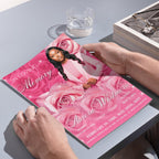08 Pages Memorial Roses Pink Funeral Program Template, Editable Bifold 8.5x11” Design, Obituary Celebration Of Life Program,Digital Download - Editable Memorial Canva Template