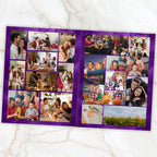 08 Pages Memorial Purple Funeral Program Template, Editable Bifold 8.5x11” Design, Obituary Celebration Of Life Program, Digital Download - Editable Memorial Canva Template