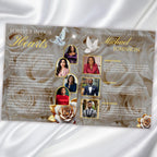 08 Pages White Rose Glitter Funeral Program Template, Editable Bifold 8.5x11” Design, Obituary Celebration Of Life Program, Digital Download - Editable Memorial Canva Template