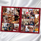 08 Pages Memorial Red Roses Funeral Program Template, Editable Bifold 8.5x11” Design, Obituary Celebration Of Life Program, Digital Download - Editable Memorial Canva Template
