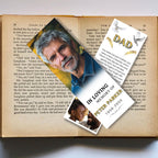 In Loving Memory Bookmark Canva Editable Template, Memorial Bookmark Template, Rest in Piece Bookmark Design, Funeral memorial Template - Editable Memorial Canva Template