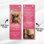 In Loving Memory Bookmark Canva Editable Template, Memorial Bookmark Template, Rest in Piece Bookmark Design, Funeral memorial Template - Editable Memorial Canva Template