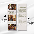 In Loving Memory Bookmark Canva Editable Template, Memorial Bookmark Template, Rest in Piece Bookmark Design, Funeral memorial Template - Editable Memorial Canva Template