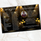 25th Pastoral Anniversary Flyer Editable Template, Bi-Fold Funeral Program, Church Program Template, Printable & Editable, Instant Download - Editable Memorial Canva Template