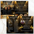 25th Pastoral Anniversary Flyer Editable Template, Bi-Fold Funeral Program, Church Program Template, Printable & Editable, Instant Download - Editable Memorial Canva Template
