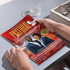 04 Red Pastoral Church Anniversary Program Template, Editable Bifold 8.5x11”, Church Appreciation Program, Anniversary & Faith Celebration - Editable Memorial Canva Template