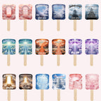 06 Purple Memorial Paddle Fan Editable Template, In Loving Memory Fan, Celebration of Life Paddle Fan, In Loving Memory Handheld Tribute - Editable Memorial Canva Template