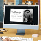 79 Funeral Memorial Photo Slideshow Canva Template, In Loving Memory Template, Minimalist Celebration of Life Presentation, Digital Download - Editable Memorial Canva Template