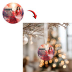 39 In Loving Memory Christmas Ornament Editable Template, Round Christmas in Heaven, Memorial Ornaments Template, Funeral & Celebration - Editable Memorial Canva Template