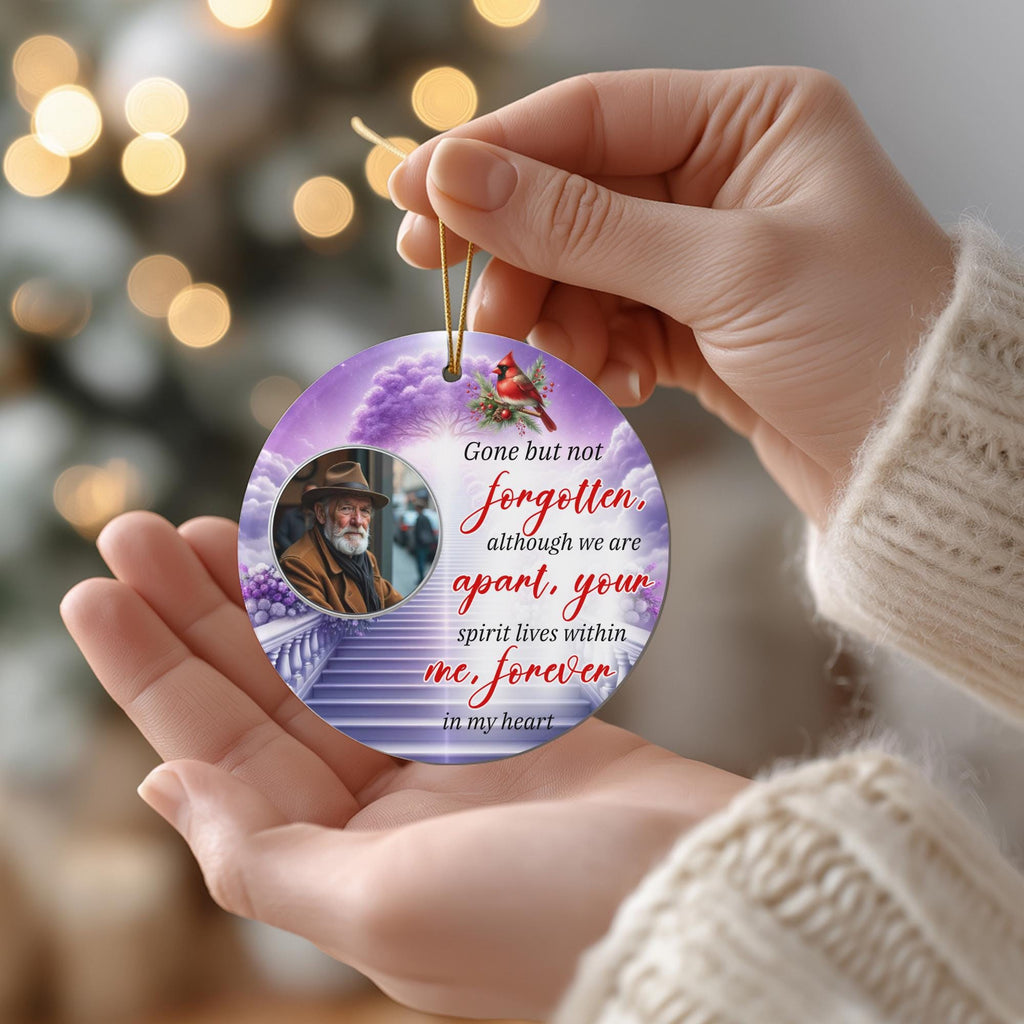 20 Memorial Christmas Ornament Bundle Canva Template, Round Christmas in Heaven, Memorial Ornaments Template, Funeral & Celebration - Editable Memorial Canva Template