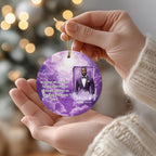 39 In Loving Memory Christmas Ornament Editable Template, Round Christmas in Heaven, Memorial Ornaments Template, Funeral & Celebration - Editable Memorial Canva Template