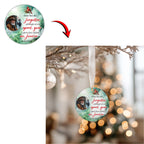 100 In Loving Memory Christmas Ornament Editable Template, Round Christmas in Heaven, Memorial Ornaments Template, Funeral & Celebration - Editable Memorial Canva Template